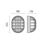 Øko+19/G LED-væglampe, metallic antrazit, 3.000K