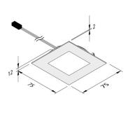 Dynamic FAQ 68 integreret LED-møbellys 3 W CCT