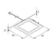 FAQ 58 integreret LED-møbellys, stål 3 W 4.000K