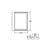 BRUMBERG 60108 LED-loftlampe, kvadratisk