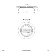 EVN Catino LED-loftslampe, CCT, 25 cm