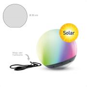 Pendula Solar tint LED-kugle, IP44, hvid, CCT, RGB