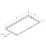 LED-underskabsbelysning Sky 3-sæt 4.000K stål