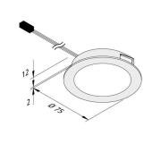 Dynamic FAR 68 integreret LED-møbellys 3 W CCT