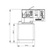 3-fase skinne D Adapter til ledningsudtag, sort, 1380 W