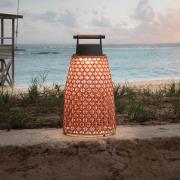 Bover Nans M/49/R Akku-bordlampe til udendørs brug, rød