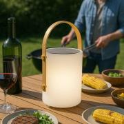 Bari LED-akku-lampe, solar, fjernbetjening