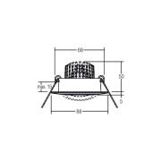 BRUMBERG BB13 indbyg. dim2warm RC blank hvid