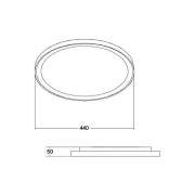 BRUMBERG Sunny Midi LED-loftslampe RC CCT sort