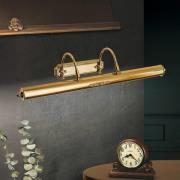 Forgyldt gallerilampe Gustav af messing, 70 cm