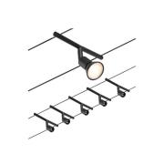 Paulmann Wire Salt wiresystem, 5 lk., 5 m, sort