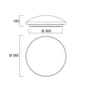 Sylvania Start Surface LED-loft med sensor Ø 36cm