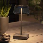 Scilla LED-bordlampe med USB, sort