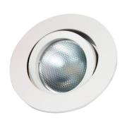 LED-indbygningsring Decoclic GU10/GU5.3, rund, hvid