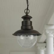 Lindby udendørs hængelampe Eddie, rust, metal, IP44, E27