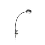 LightMe bordlampe Powerlens Flex, skrue, sort