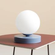 Bordlampe Joel, højde 17 cm, blå/hvid