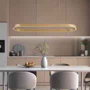 Lucande Smart LED-hængelampe Melinay, guld, CCT, Tuya