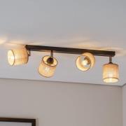 Loftspot Adeline Jute skærme 4 lyskilder lang