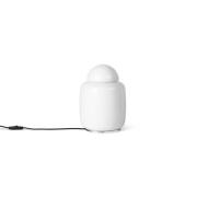 ferm LIVING Bell bordlampe, glas, hvid, højde 27,7 cm