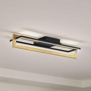 Lindby LED-loftslampe Holamu, 80 cm, træ