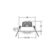 BRUMBERG LED indbygningsspot Tirrel-S, on/off, mat titanium