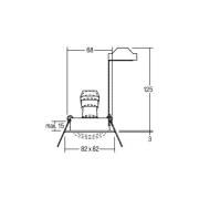 BRUMBERG indbygningsspot Tirrel-S, GU10 fatning, mat titanium