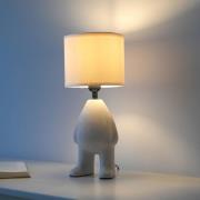 JUST LIGHT. Ted bordlampe, keramik, opretstående, sandbeige