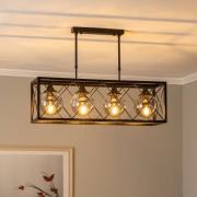 Pendellampe AV-1732-4Y-BSY sort, 4 lyskilder