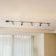 Skinne system 48V Lumaro, spots, 5 lyskilder, sort, Ø 7,3cm