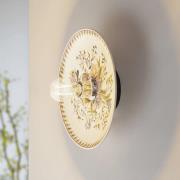 Lucande væglampe Faelira, pink/hvid, keramik