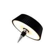 LED-bordlampe Relax, sort, flasketop, genopladeligt batteri