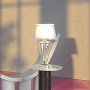 Maytoni bordlampe Verre, guld/hvid, højde 54 cm, glas