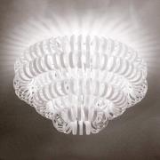 ECOS glas-loftlampe, hvid