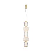 LOOM DESIGN hængelampe Pearl 5 rav/guld glas højde 78cm