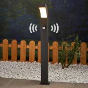 Lucande LED-gadelampe Lennik, sensor, 100 cm, antracit