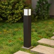 Facado II vejlampe, højde 65 cm, kantet, mørkegrå/opal