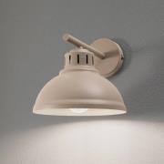 Væglampe Sven, 1 lyskilde, beige, stål