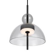 Maytoni Bangkok, kugleform, lysegrå, Ø 25 cm, glas