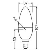 OSRAM LED Relax/Active/Sleep stearinlys E14 4,9W mat 827/840