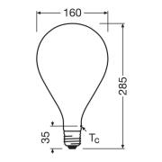 OSRAM LED Vintage 1906 Big Grape E27 7,3W 2700K mat dæmpbar