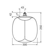 OSRAM LED Vintage Big Oval E27 12W 818 Filament amber dæmpbar