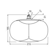 OSRAM LED Vintage Big Elipse E27 4W 818 Filament brun dæmpbar