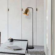 Gulvlampe Tattoo 4091 antik guld/sort, metal Højde 120 cm