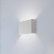 Væglampe Haga, lysegrå, metal, 25 cm bred, G9