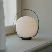 New Works genopladelig LED-bordlampe Lanterne, hvid, glas, dæmpbar