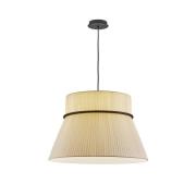 Bover pendellampe Folie S, creme/sort, Ø 60 cm