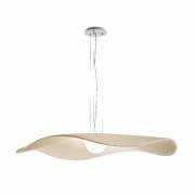 Bover LED-hængelampe Mediterránia, hvid/creme, Ø 105 cm