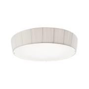 Bover LED-loftlampe Plafonet, Ø 95 cm, hvid, aluminium/stof