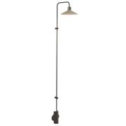 Bover LED-væglampe Platet A/06, sort/olivengrå, 154 cm